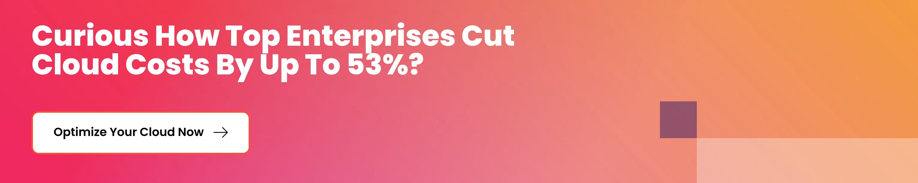 Cloud cost optimisation for Enterprises